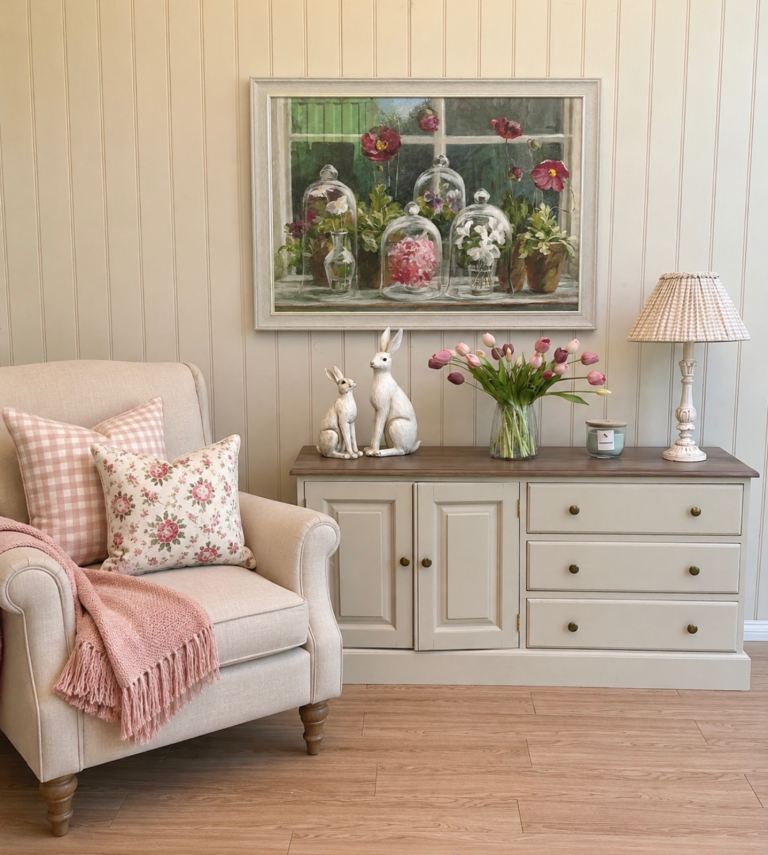 Refurbished solid pine TV unit cabinet cupboard 