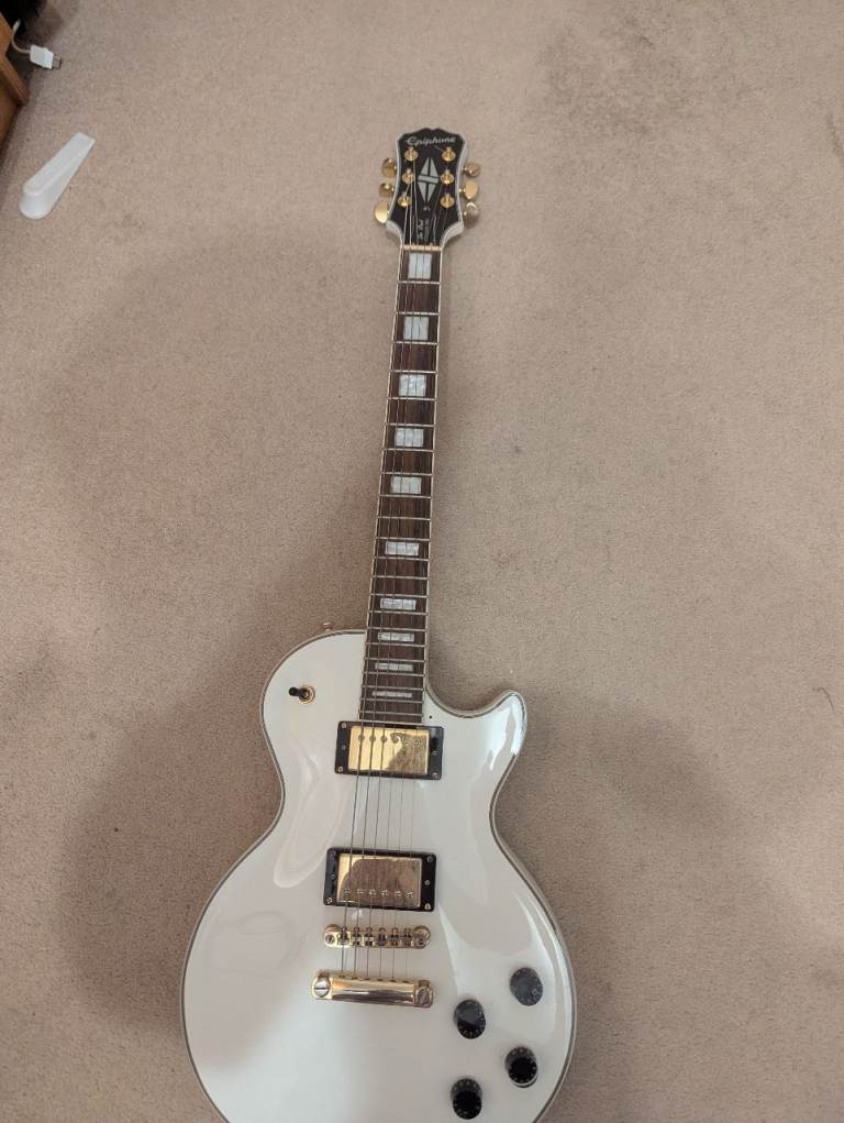 Epiphone Les Paul Custom Inspired by Gibson, Alpine White