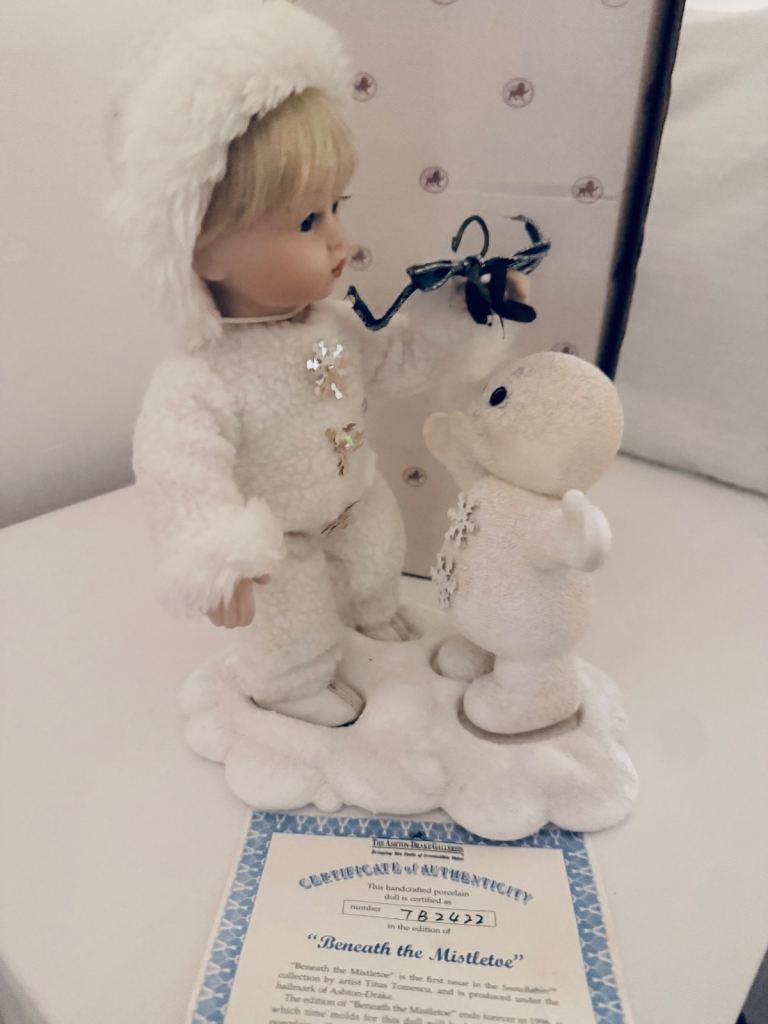 Ashton Drake Snow Baby Porcelain Baby Doll Collection.