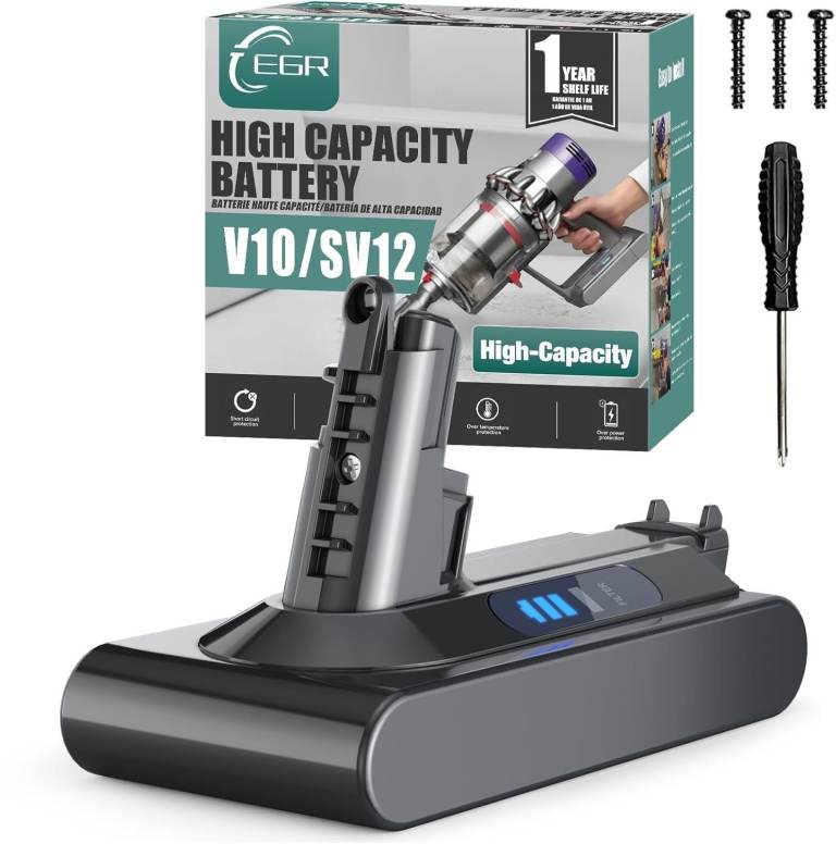 Dyson V10 Large Capacity Battery Replacement Animal/Absolute/Fluffy/Motorhead/Cyclone