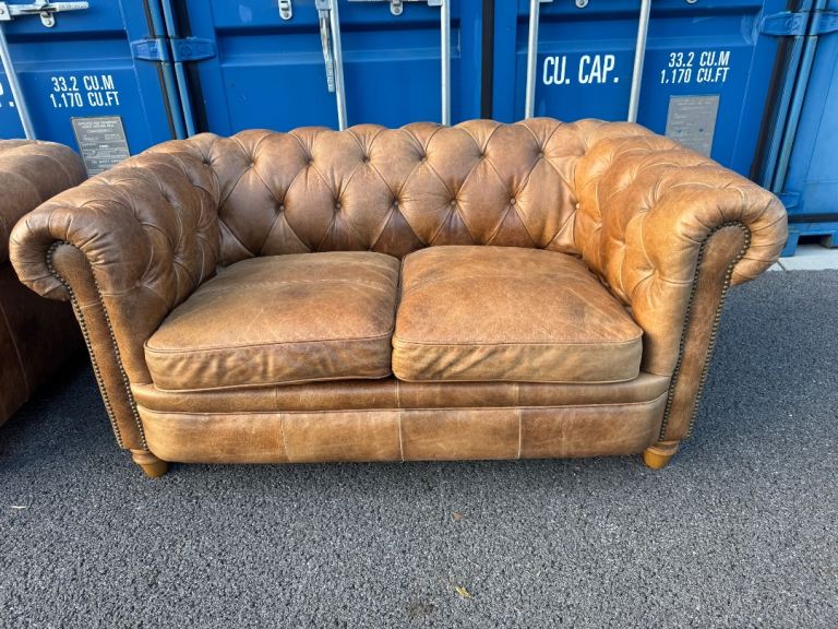 Alexander & James Buffalo Leather Sofa very good quality possible delivery 
