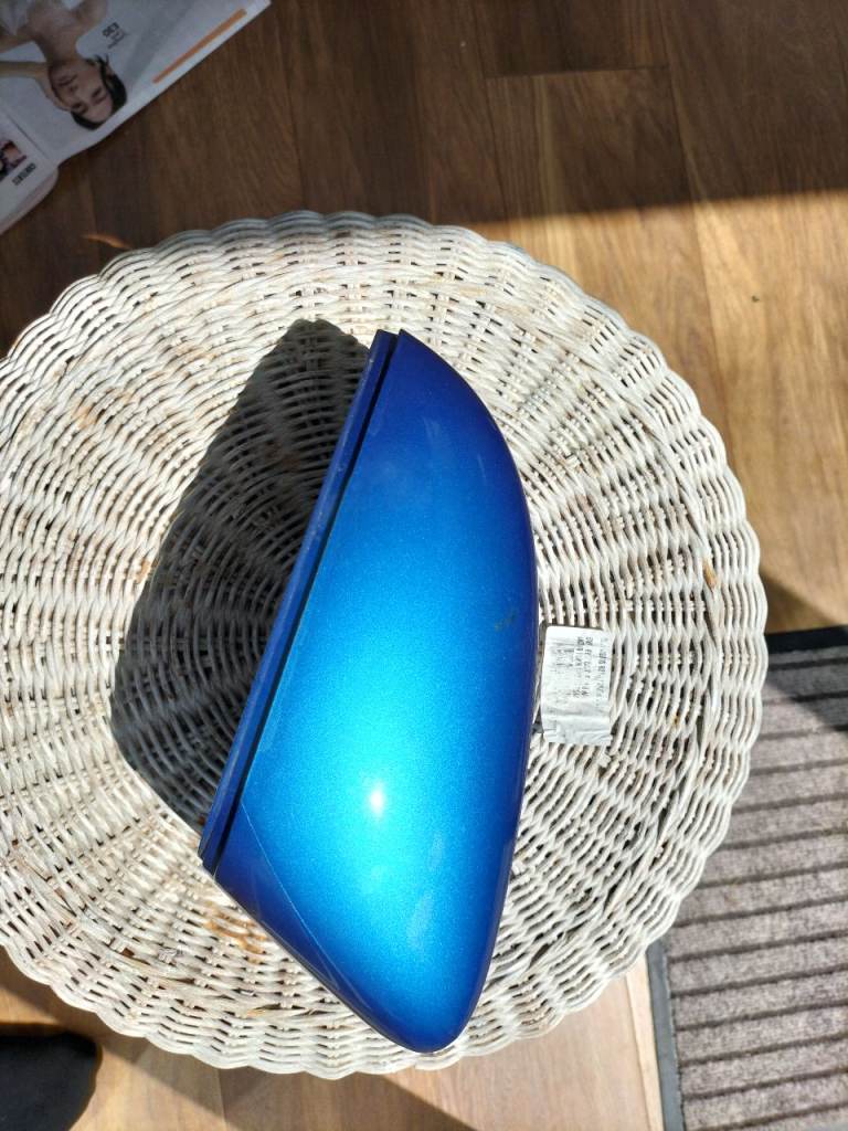 Race blue Fabia 2015 left mirror cover 