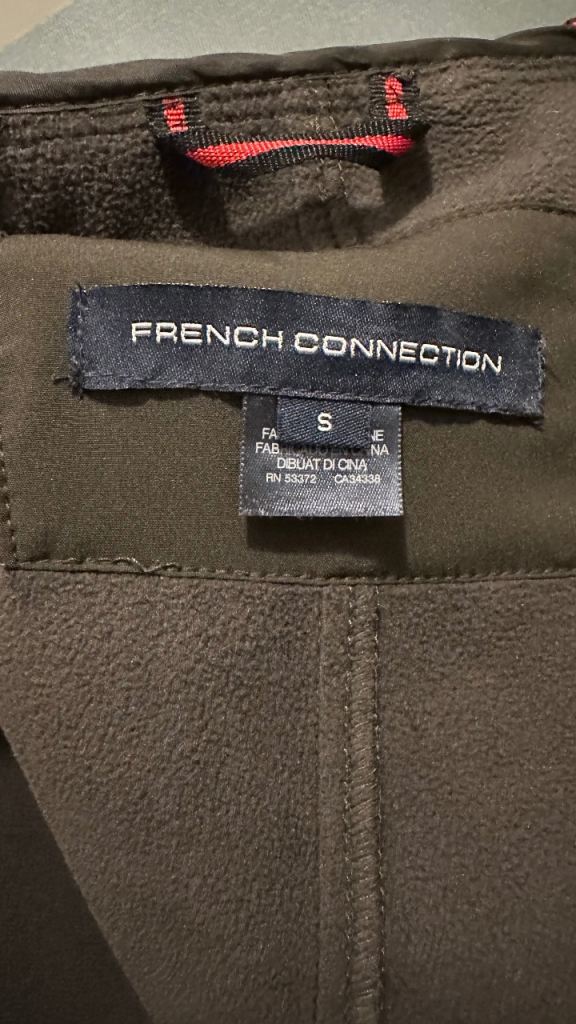 French Connection Women's Coat, Size S – Khaki Green, Good Condition
