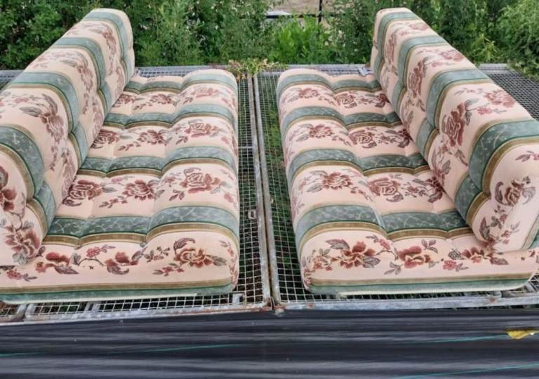 Caravan seat cushions 