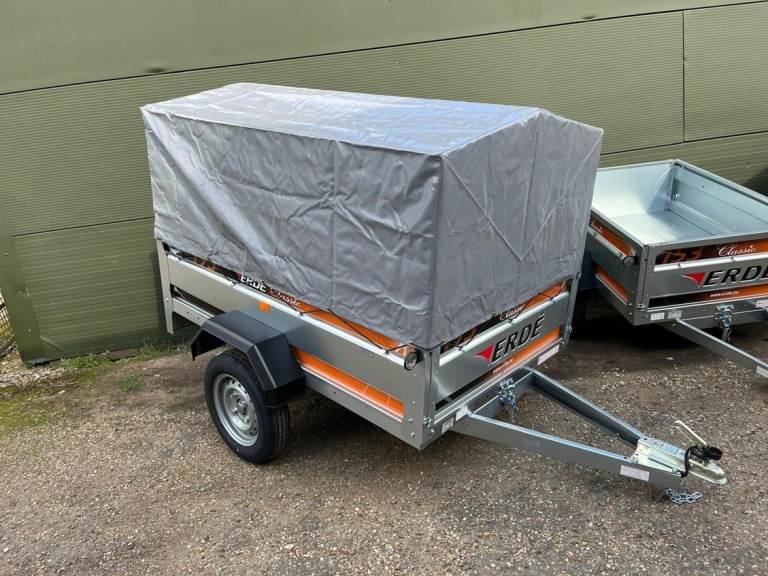 ERDE General Purpose Tipping Trailer with High Frame & Cover - 193 (Ready Built)