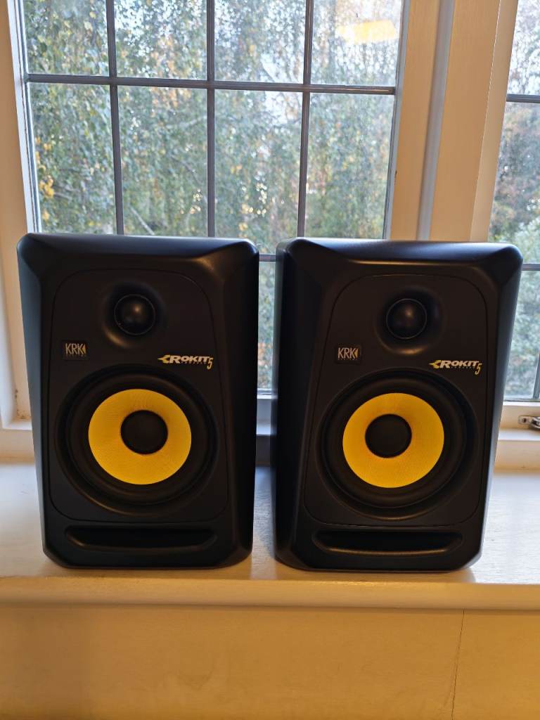 KRK Rockit 5 Studio Monitors & Motu Audio Interface