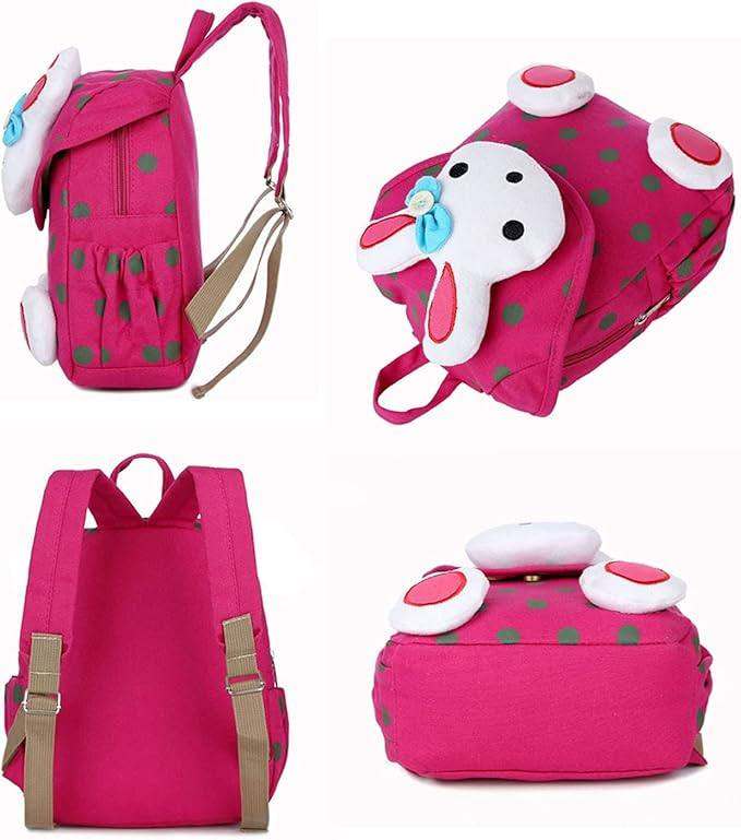 Cute Rabbit Kids Backpack Baby Girls Book Bag Little School Bag Kindergarten Best Gift 