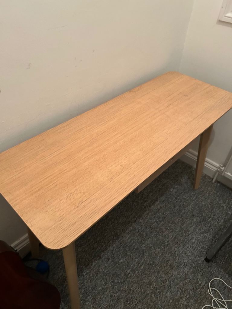 Light wooden desk