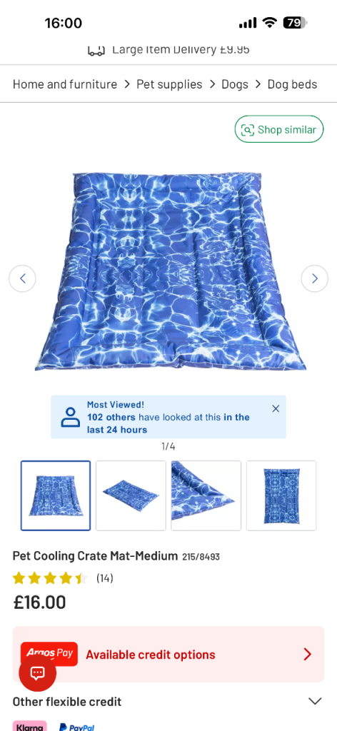 Dog cool mat