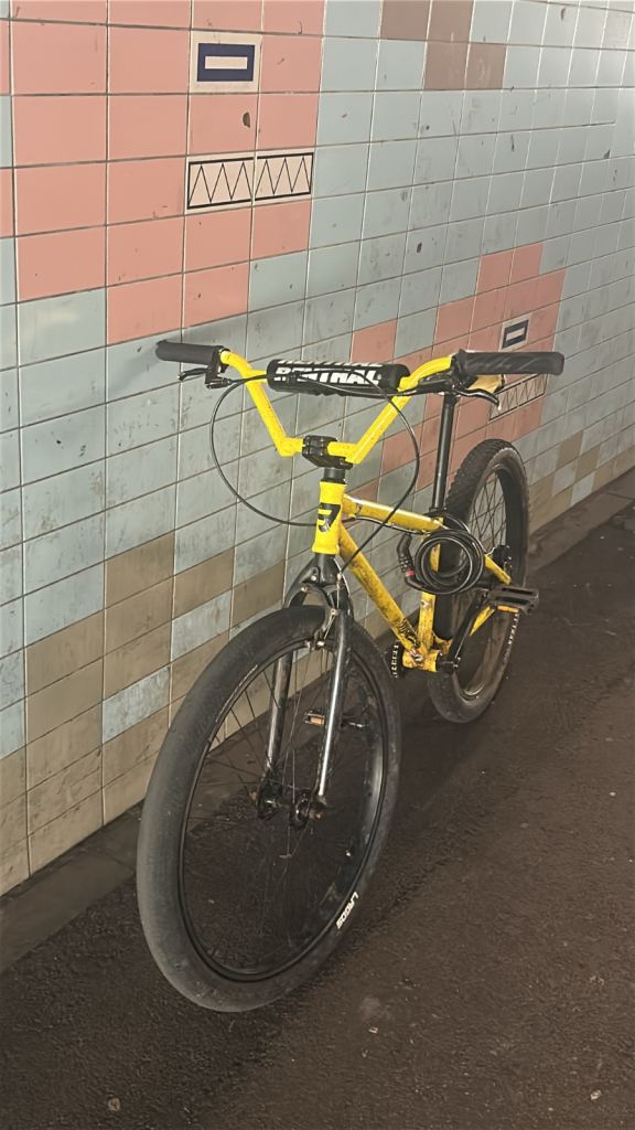 Mafia BMX Wheelie Bike – Yellow, Fair Condition
