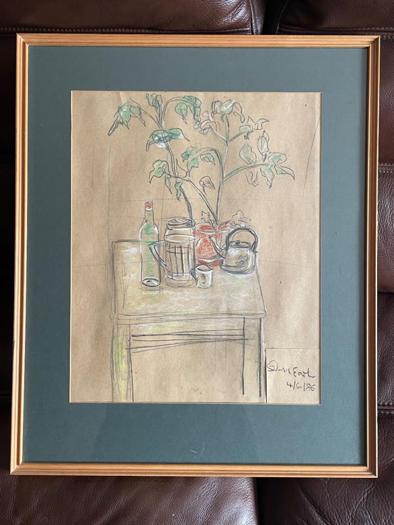 Original vintage still life signed 