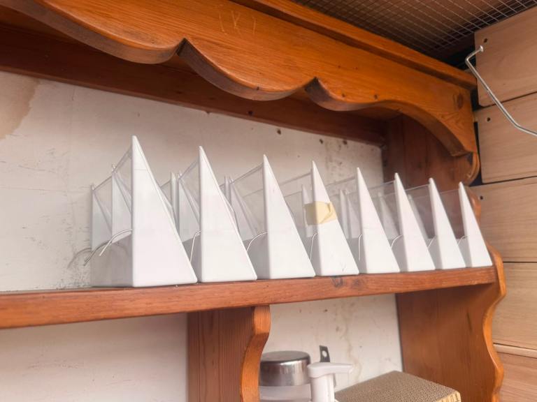 16 bird cage feeders 