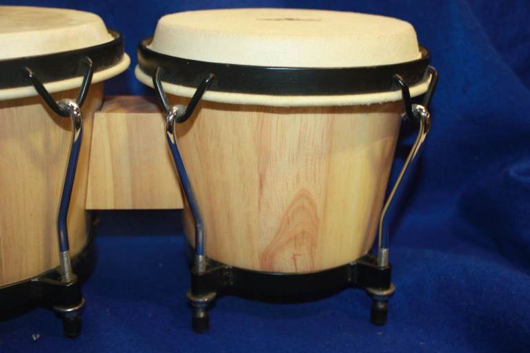 CP (Cosmic Percussion by LP) Bongos Natural Varnished 6in + 7in + Carry Bag ~ £40 ono