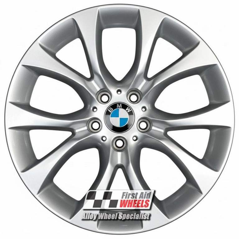 R668S Swap BMW X5 F15 4X 19'' GENUINE STYLE 450 SILVER REFURBISHED ALLOY WHEELS