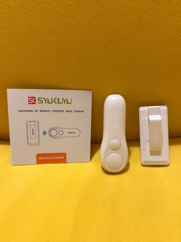 SYUKLYU Universal RF Remote Control Page Turner - White