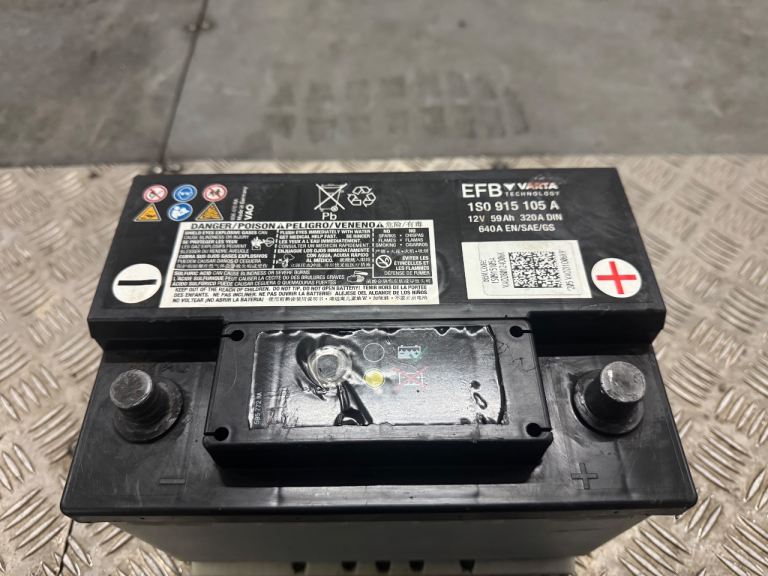 12 volt Varta battery 59 ah used condition 
