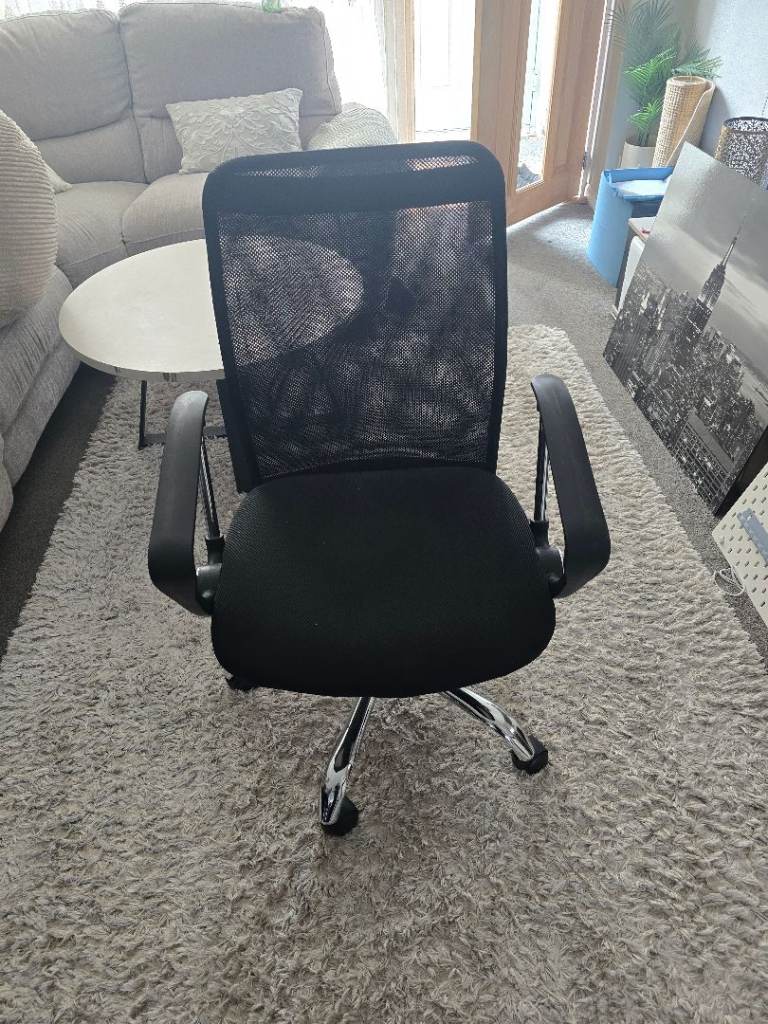 Office chair chrome legs