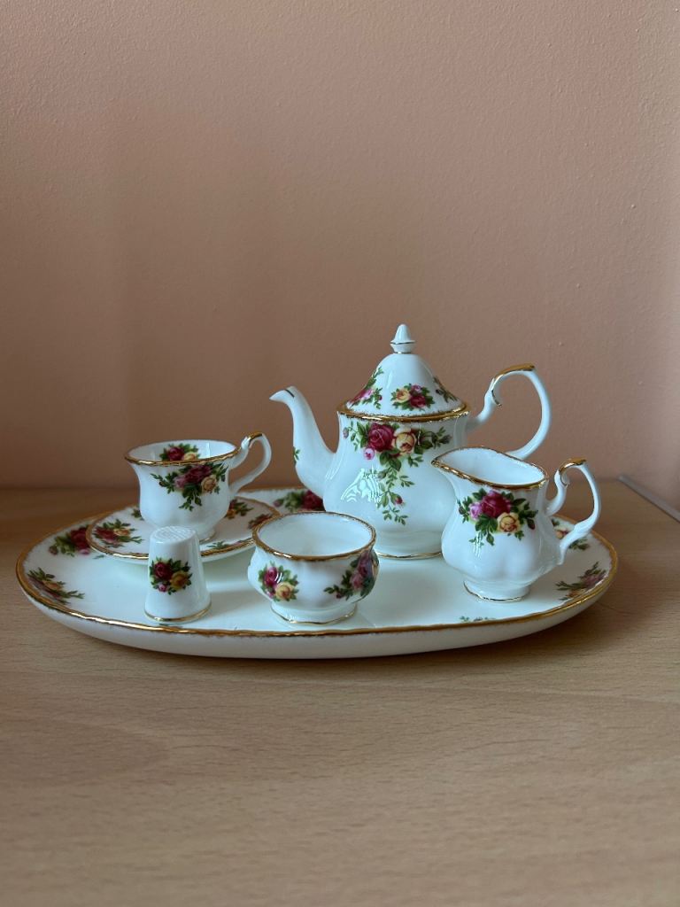 Royal Albert miniature tea set 