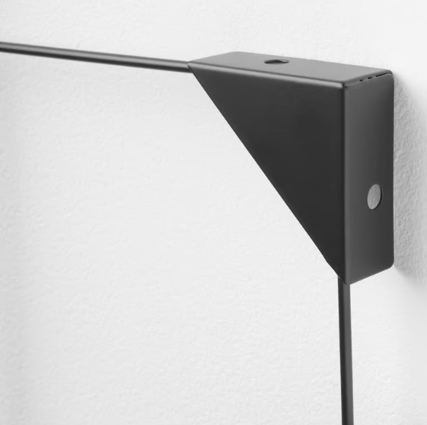 IKEA Memo notice board with clips, black, 60x75 cm