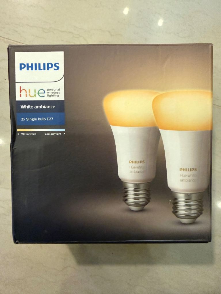 Philips Hue White Ambiance E27 Smart Bulbs (2-pack) (E27)