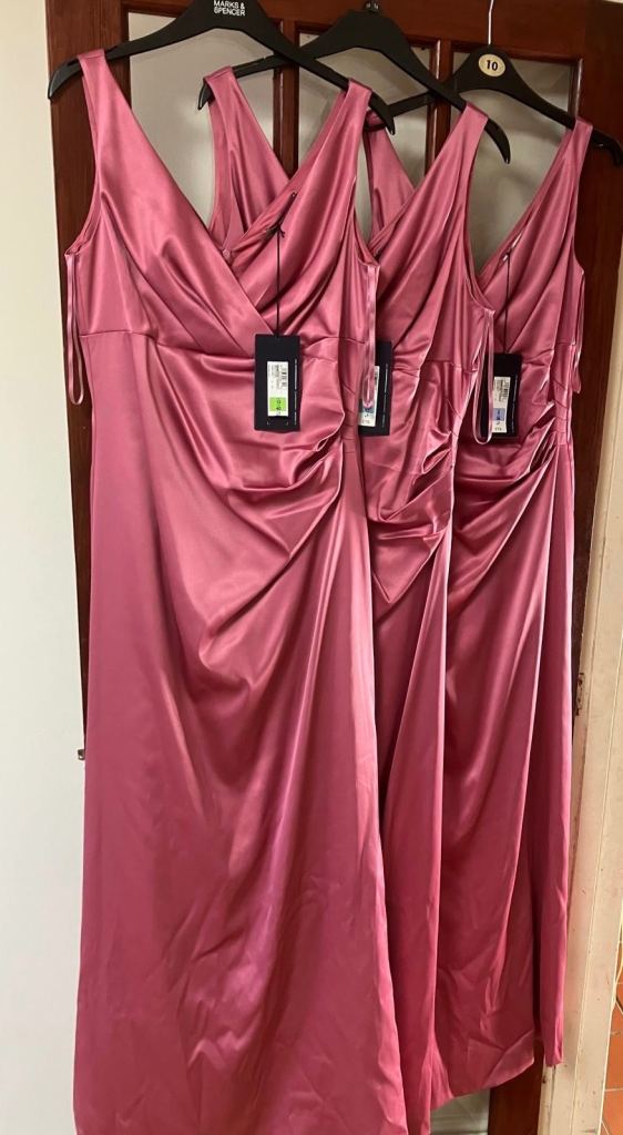 M and S - Set of 2 Pink bridesmaids dresses 