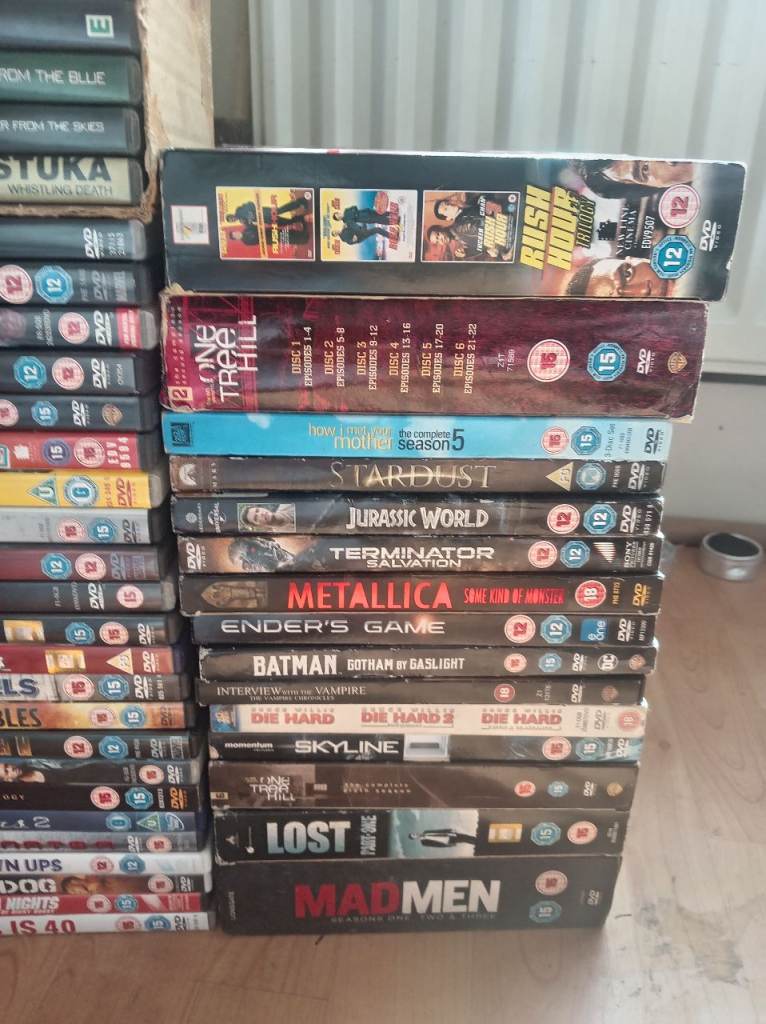 Dvds and vhs tapes