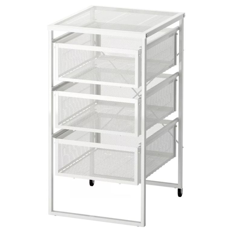 IKEA - Lennart drawer unit, white mesh