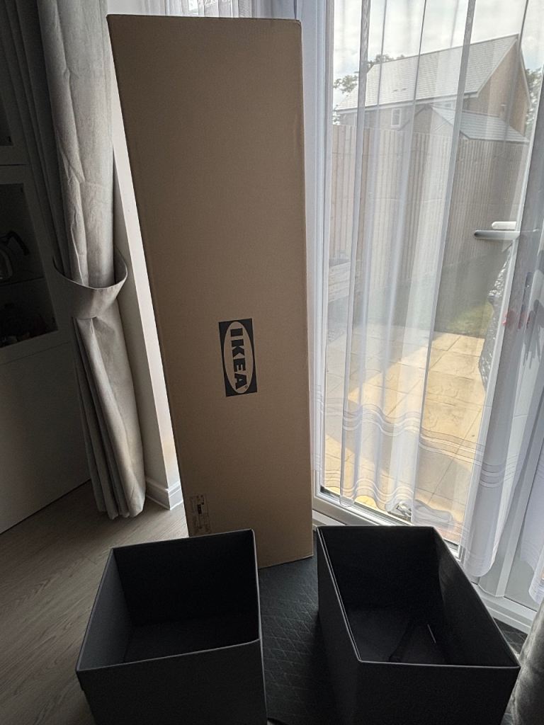 Ikea white kallax 4x1 still in box 