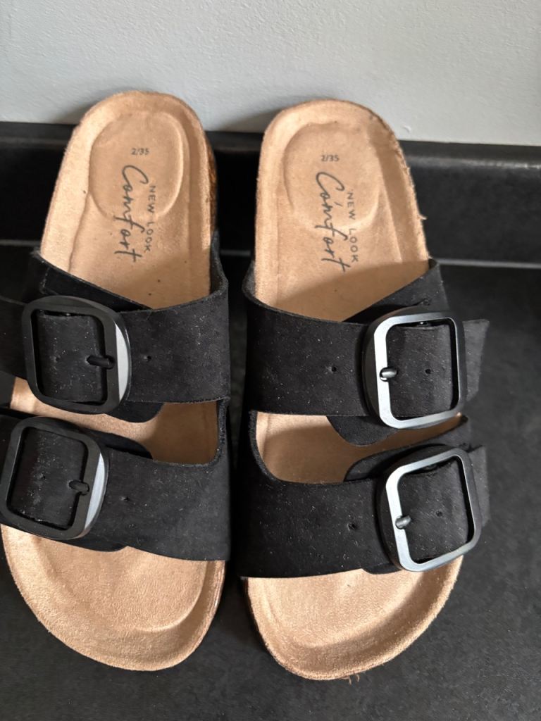 New Look Comfort Black Sandals Size 2 – BNWT