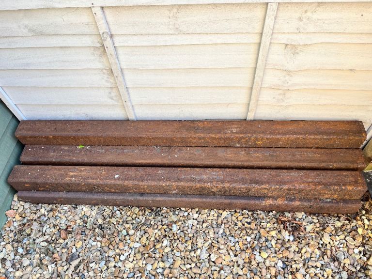Qty 7 Box Section Steel 1.7m lengths 100 x 100 x 8mm Wall Thickness