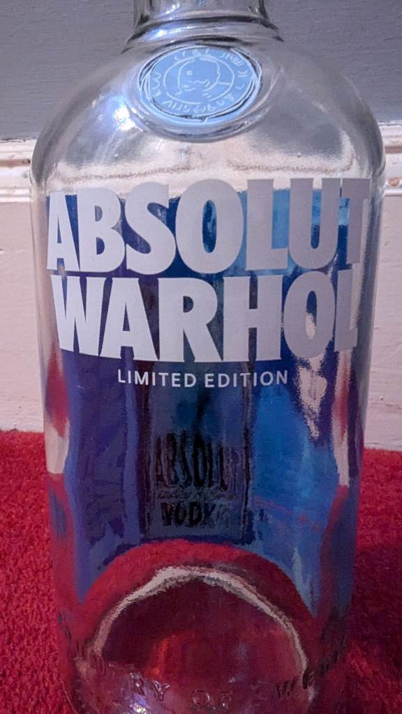Unique Absolut Vodka Bottle Andy Warhol EMPTY