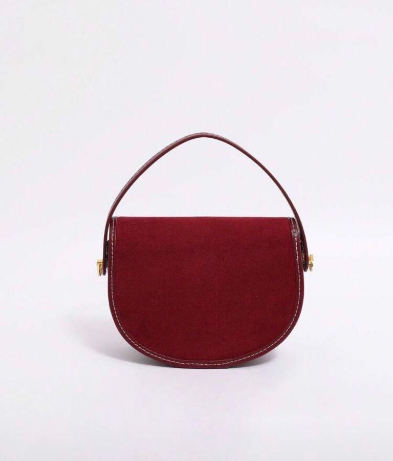 Saddle Bag, Vintage Stitching Handbag,