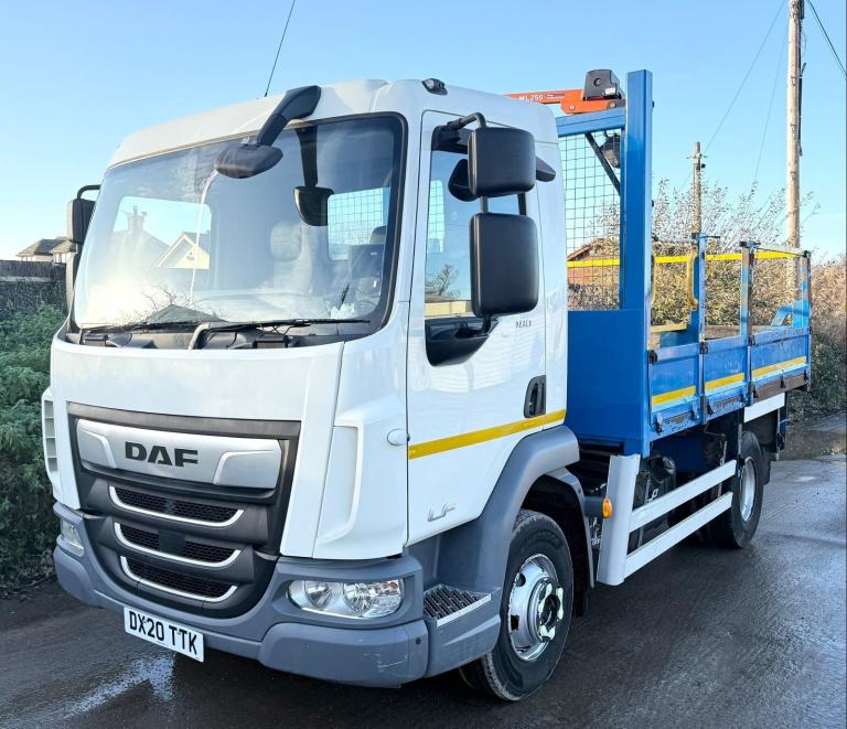 2020 DAF LF45.180 TIPPER TWIN TARMAC CHUTES 7.5 TON 3 SEATS 49,000 MILES EURO-6