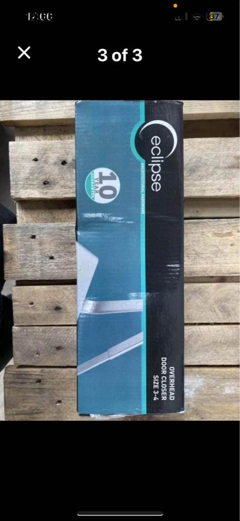 Eclipse 93 series overhead automatic door closer suze 3-4 with fixings brand new 