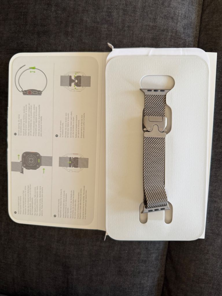 image for Apple 49mm Titanium Milanese loop strap