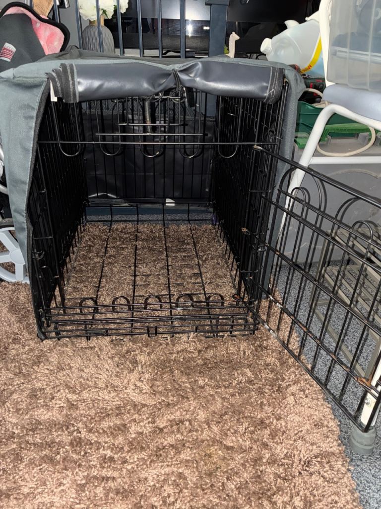 Large dog cage with cover 