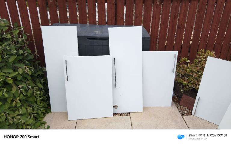 Gloss white kitchen cupboard doors 