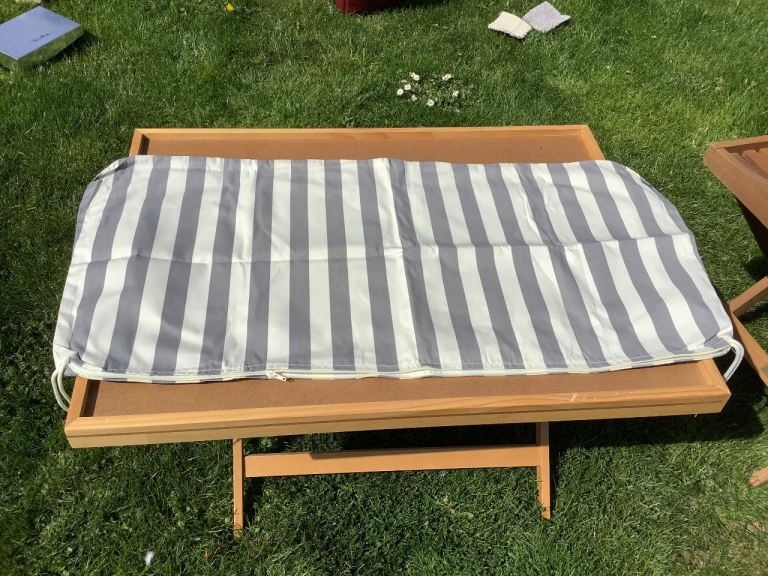 BENCH CUSHION COVERS - Reduced £5 each