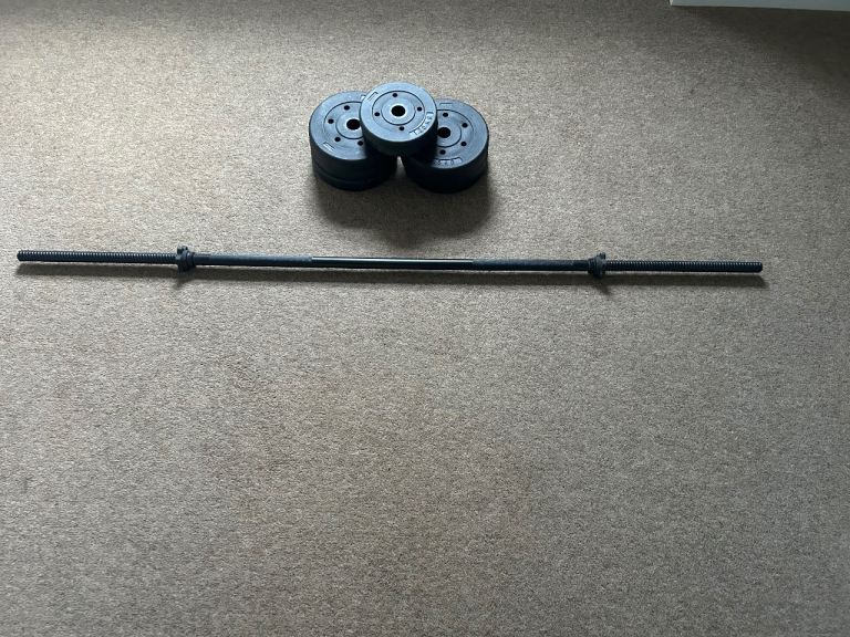 Barbell & weight plated
