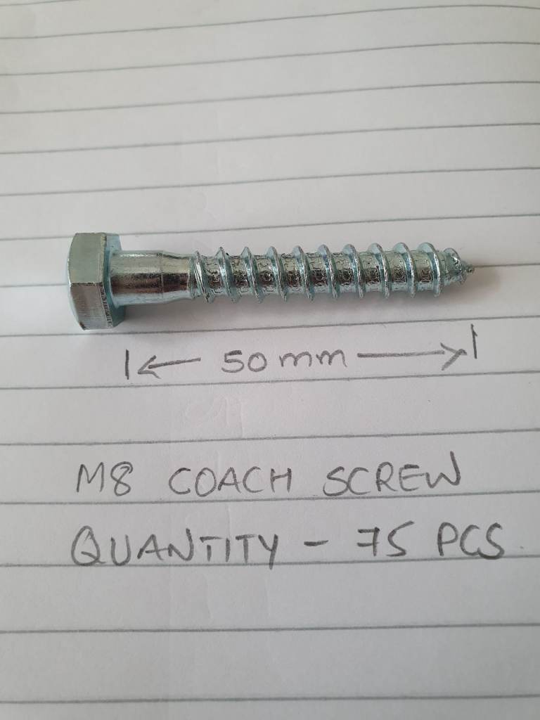 M8 Coach Screw New