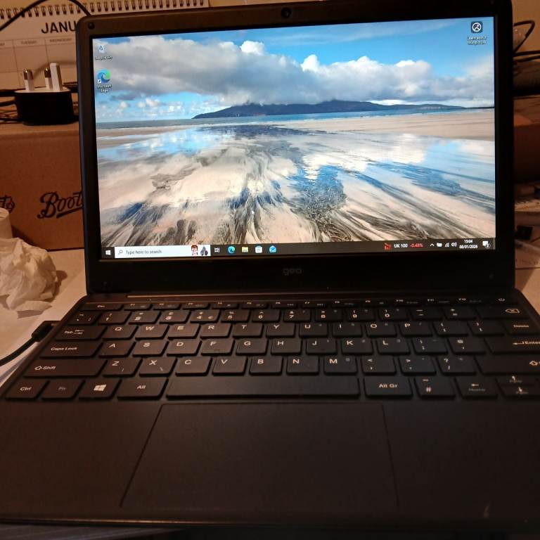 Geobook 120 compact 12.5 laptop computer.