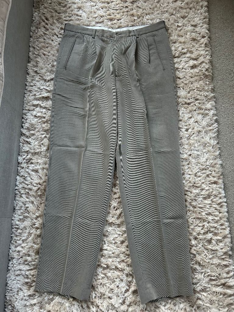 Wilson Mens suit trouser light grey with stripe 36L 