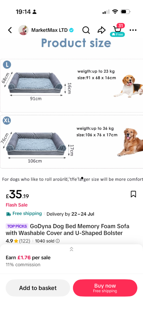 Pet bed 