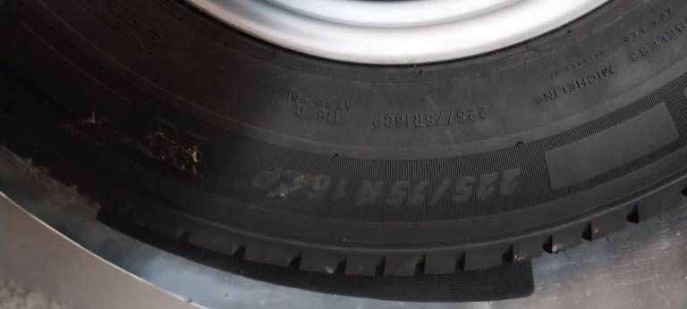 Motorhome spare wheel 