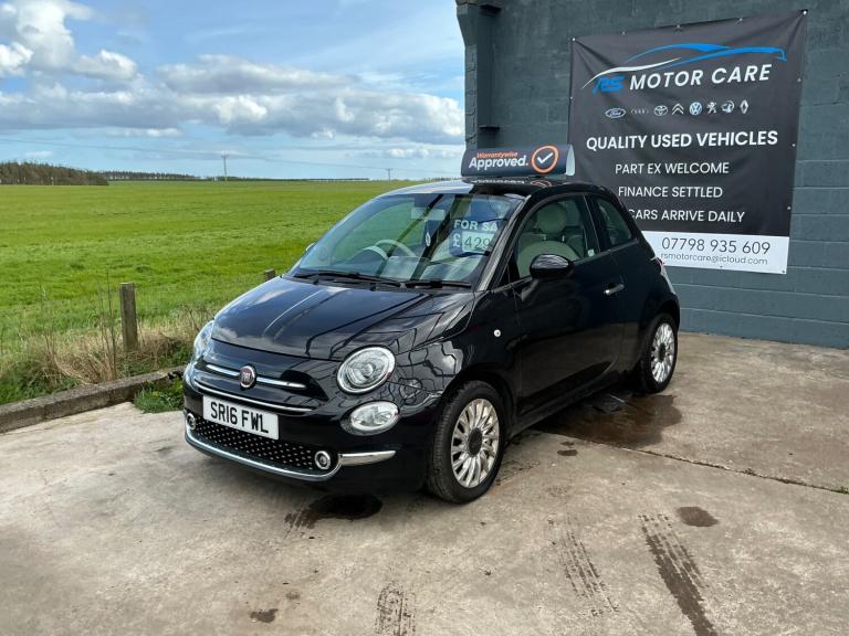 2016 Fiat 500 1.2 Lounge 3dr HATCHBACK Petrol Manual