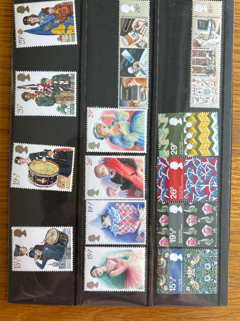Stamp collection nicely presented in album