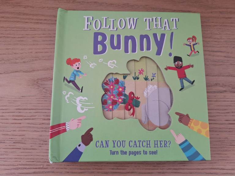 Follow That Bunny! Baby Toddler Book 