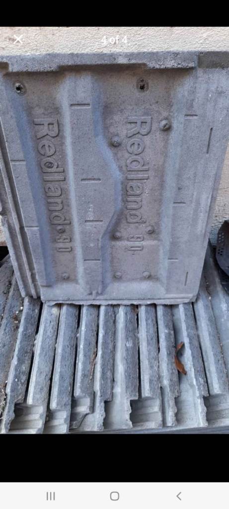 Redland Concrete Roof Tiles – Good Condition, Grey