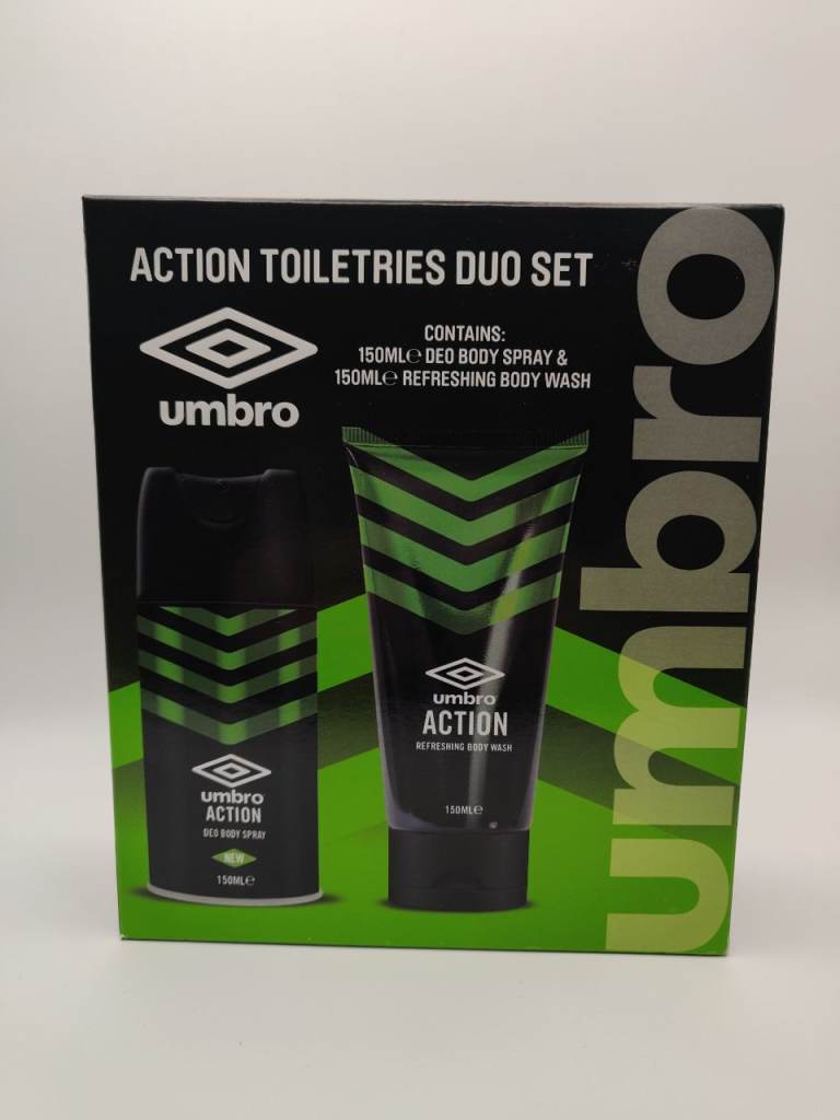 image for Umbro Action Toiletries Duo Set Body Spray & Body Wash For Men
