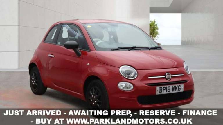 2018 Fiat 500 1.2 500 Pop 3dr Hatchback Petrol Manual